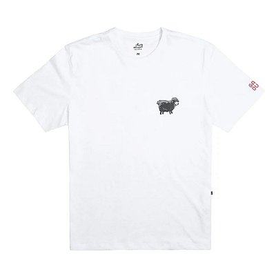 Camiseta Lost Pixel Sheep Masculina Branco