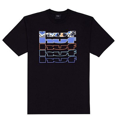 Camiseta Huf Fractal Masculina Preto