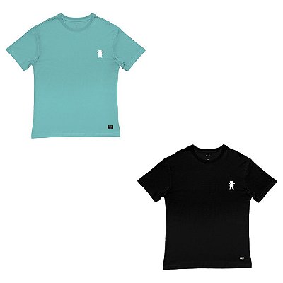 Kit 2 Camisetas Grizzly MiniOG Bear Masculina Preto/Azul