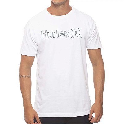 Camiseta Hurley O&O Outline Oversize Masculina Branco