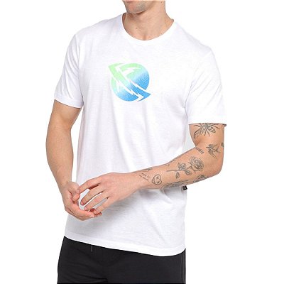 Camiseta Lost Saturn Texture Masculina Branco