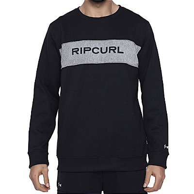 Moletom Rip Curl Careca Medina Cutout Masculino Preto