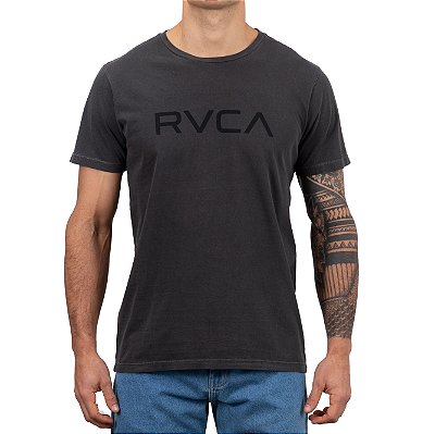 Camiseta RVCA Big RVCA Pigment Masculina Preto