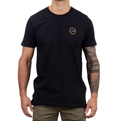 Camiseta RVCA Rings Plus Size Masculina Preto