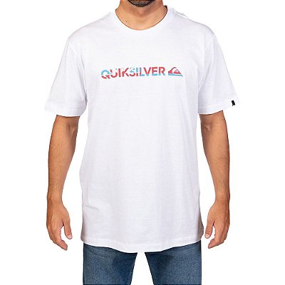 Camiseta Quiksilver Mew Island ST Masculina Branco