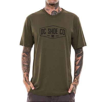 Camiseta DC Shoes Filled Out Tss Masculina Verde Escuro