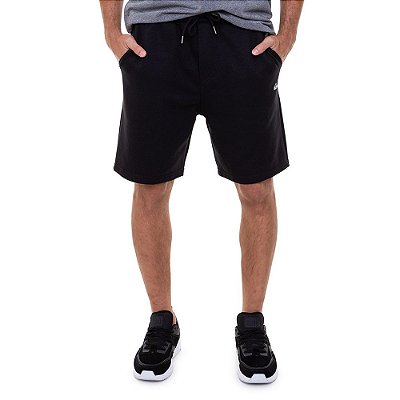 Bermuda Quiksilver Moletom Essentials Masculino Preto