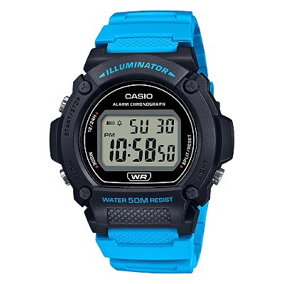 Relógio Casio W-219H-2A2VDF-SC Azul