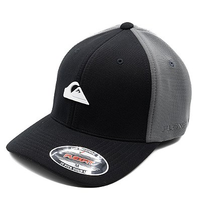 Boné Quiksilver Aba Curva Plate Solid Preto