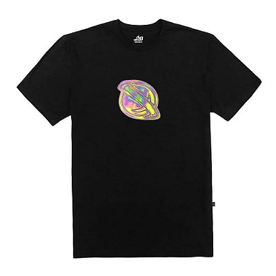 Camiseta Lost 3D Saturno Masculina Preto