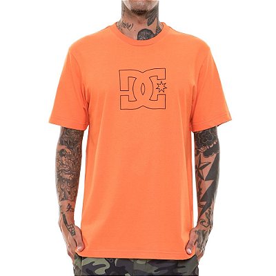 Camiseta DC Shoes Outline Star Masculina Laranja