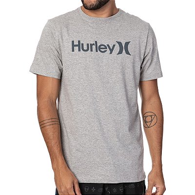 Camiseta Hurley O&O Outline Masculina Cinza Mescla