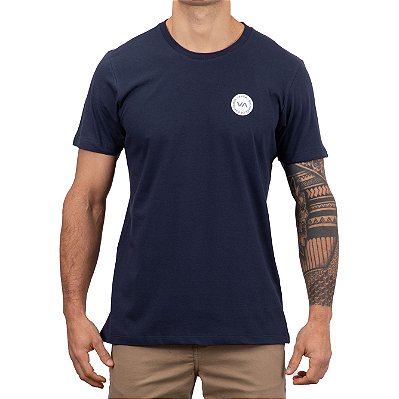 Camiseta RVCA VA Coaster SS Masculina Azul Marinho