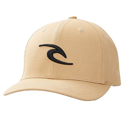 Boné Rip Curl Aba Curva Tepan Flexfit Cap Amarelo