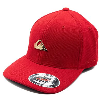 Boné Quiksilver Aba Curva Plate Gold Vermelho