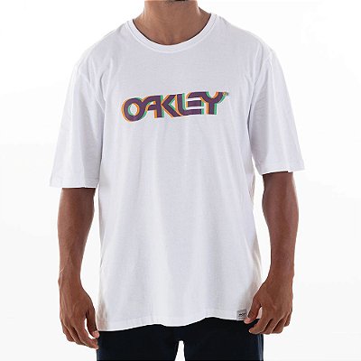 Camiseta Oakley Factory Pilot Overszide Masculina Branco