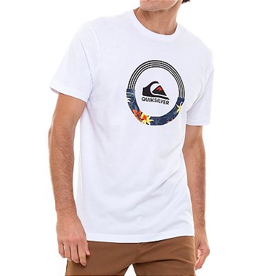 Camiseta Quiksilver Dream Case Filter Masculino Branco