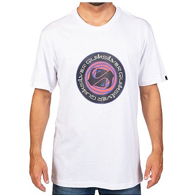 Camiseta Quiksilver Circle Game Masculina Branco