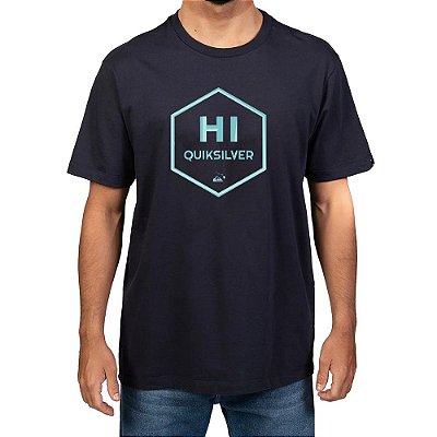 Camiseta Quiksilver Hi Switch Shift Plus Size Masculina Azul