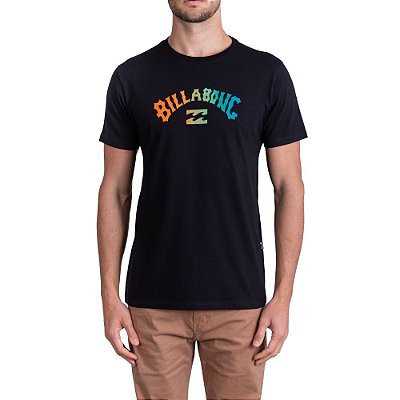 Camiseta Billabong Arch Fill Gradient Plus Size Preto