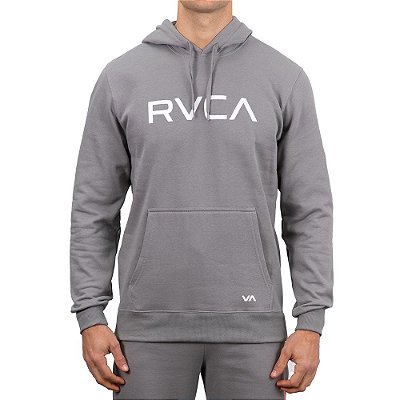 Moletom RVCA Canguru Big RVCA Masculino Cinza Escuro