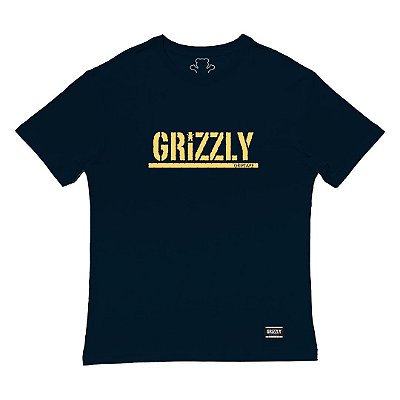 Camiseta Grizzly Stamp Tee Masculina Azul Marinho