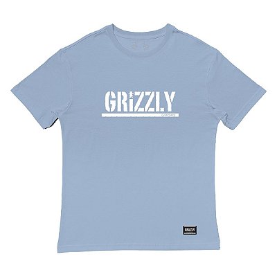 Camiseta Grizzly Stamp Tee Masculina Azul