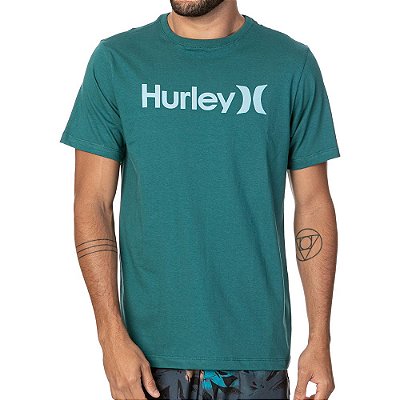 Camiseta Hurley O&O Outline Masculina Petróleo