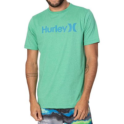 Camiseta Hurley O&O Outline Masculina Menta Mescla