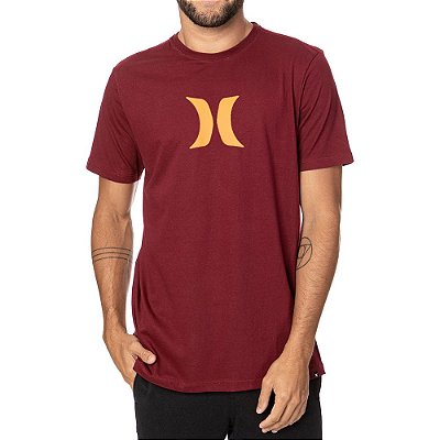 Camiseta Hurley Silk Icon Masculina Vinho