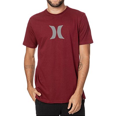 Camiseta Hurley Silk Icon Oversize Masculina Vinho
