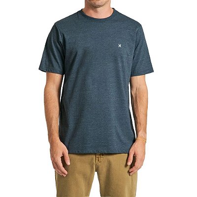 Camiseta Hurley Mini Icon Masculina Azul Marinho Mescla