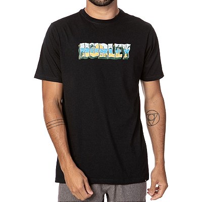 Camiseta Hurley Vacation Masculina Preto