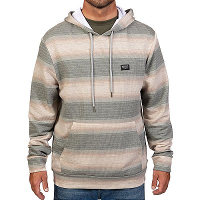 Moletom Quiksilver Canguru Great Otway Masculino Verde Off