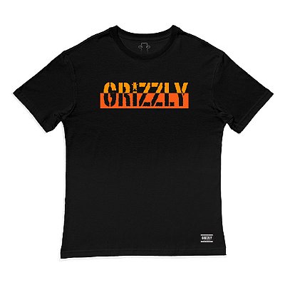 Camiseta Grizzly Two Faced Masculina Preto