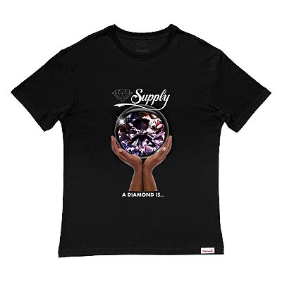 Camiseta Diamond Crystal Ball Masculina Preto