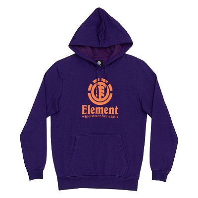 Moletom Element Canguru Vertical Masculino Roxo