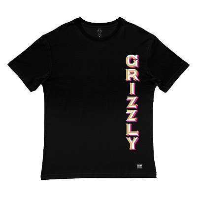 Camiseta Grizzly Saloon Masculina Preto