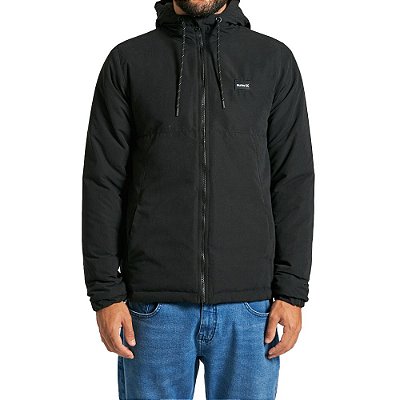 Jaqueta Hurley Windbreaker Techno Masculina Preto