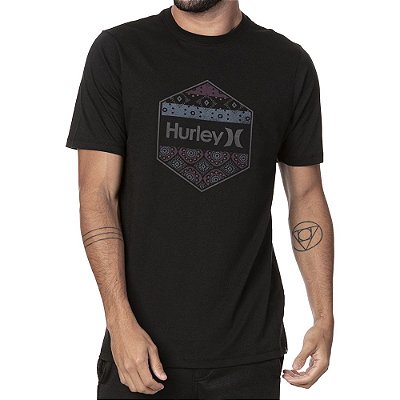 Camiseta Hurley Redstone Oversize Masculina Preto