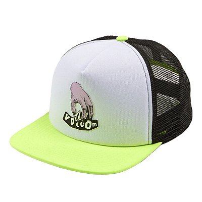 Boné Volcom Aba Reta Clem Trucker Branco/Verde