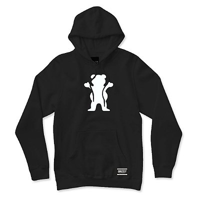 Moletom Grizzly Canguru OG Bear Hoodie Masculino Preto