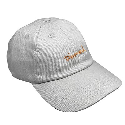 Boné Diamond Aba Curva OG Script Dad Hat Areia