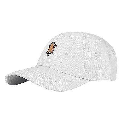 Boné Grizzly Aba Curva OG Ice Cream Bear Dad Hat Branco