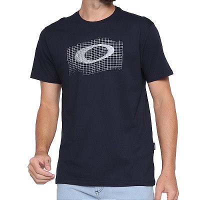 Camiseta Oakley Holographic Masculina Azul Marinho