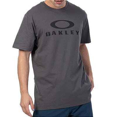 Camiseta Oakley O-Bark SS Masculina Cinza Escuro