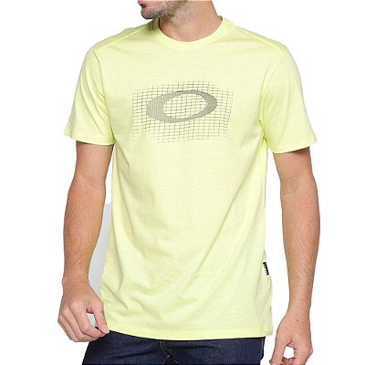 Camiseta Oakley Holographic Masculina Amarelo