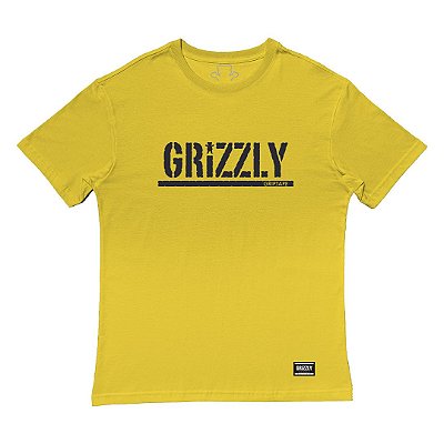 Camiseta Grizzly Stamp Tee Masculina Amarelo