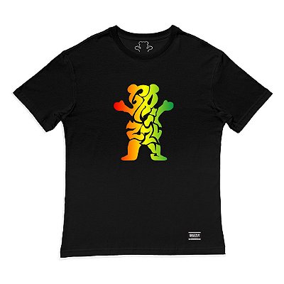 Camiseta Grizzly Irie Family OG Bear Masculina Preto