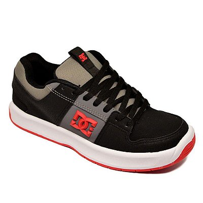 Tênis DC Shoes Lynx Zero Masculino Cinza Escuro/Vermelho